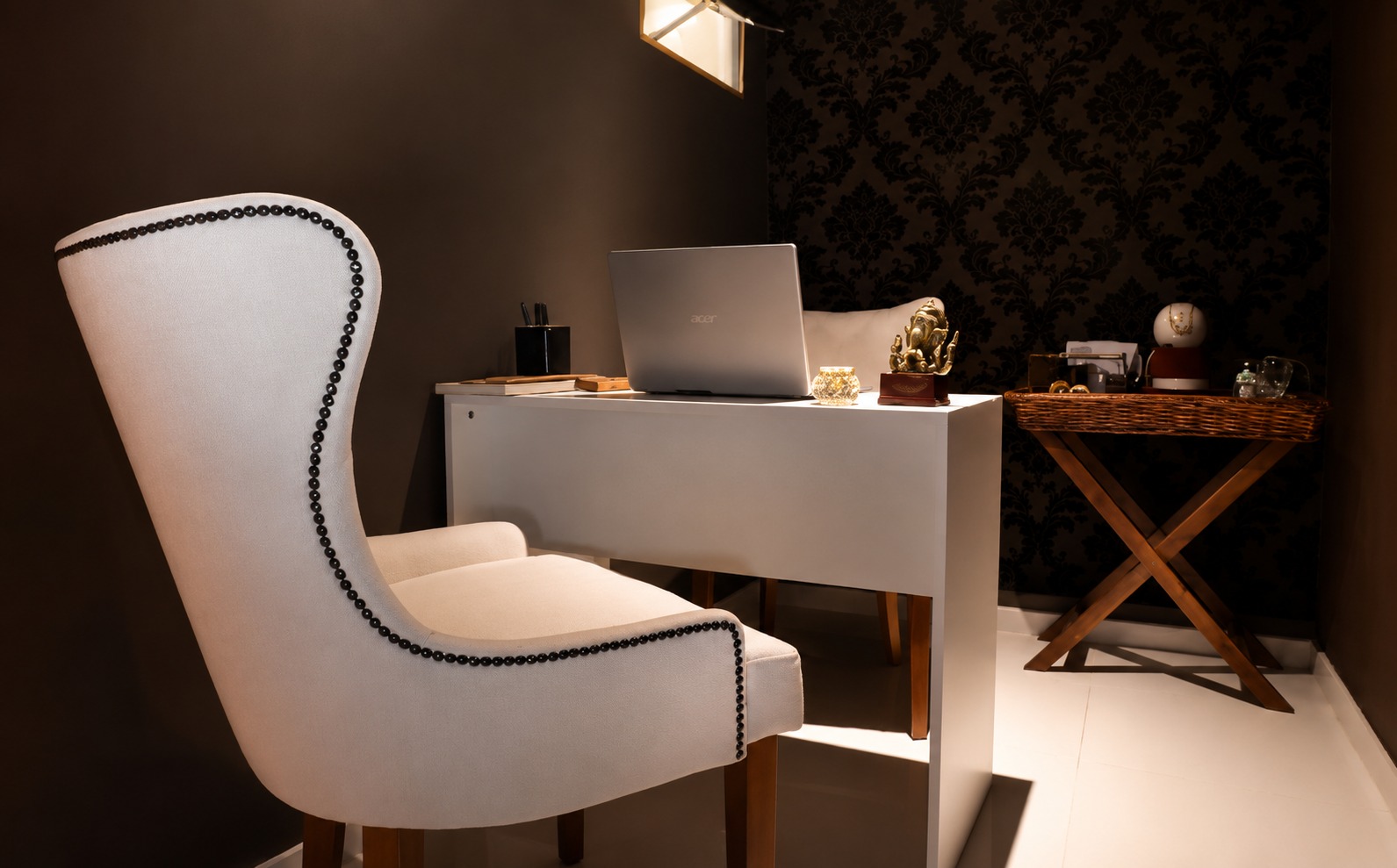 Ambiente aconchegante e luxuoso do Vértice Boutique Spa
